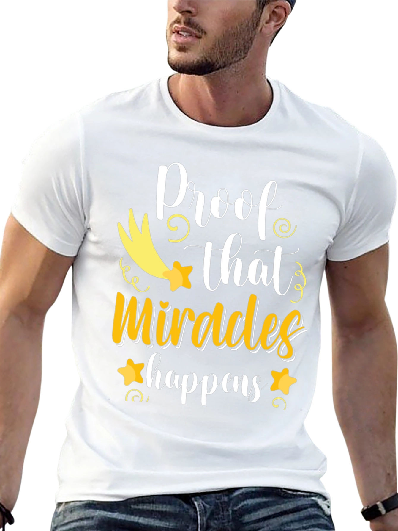 Miracles Happen T-Shirt - Positive Vibes