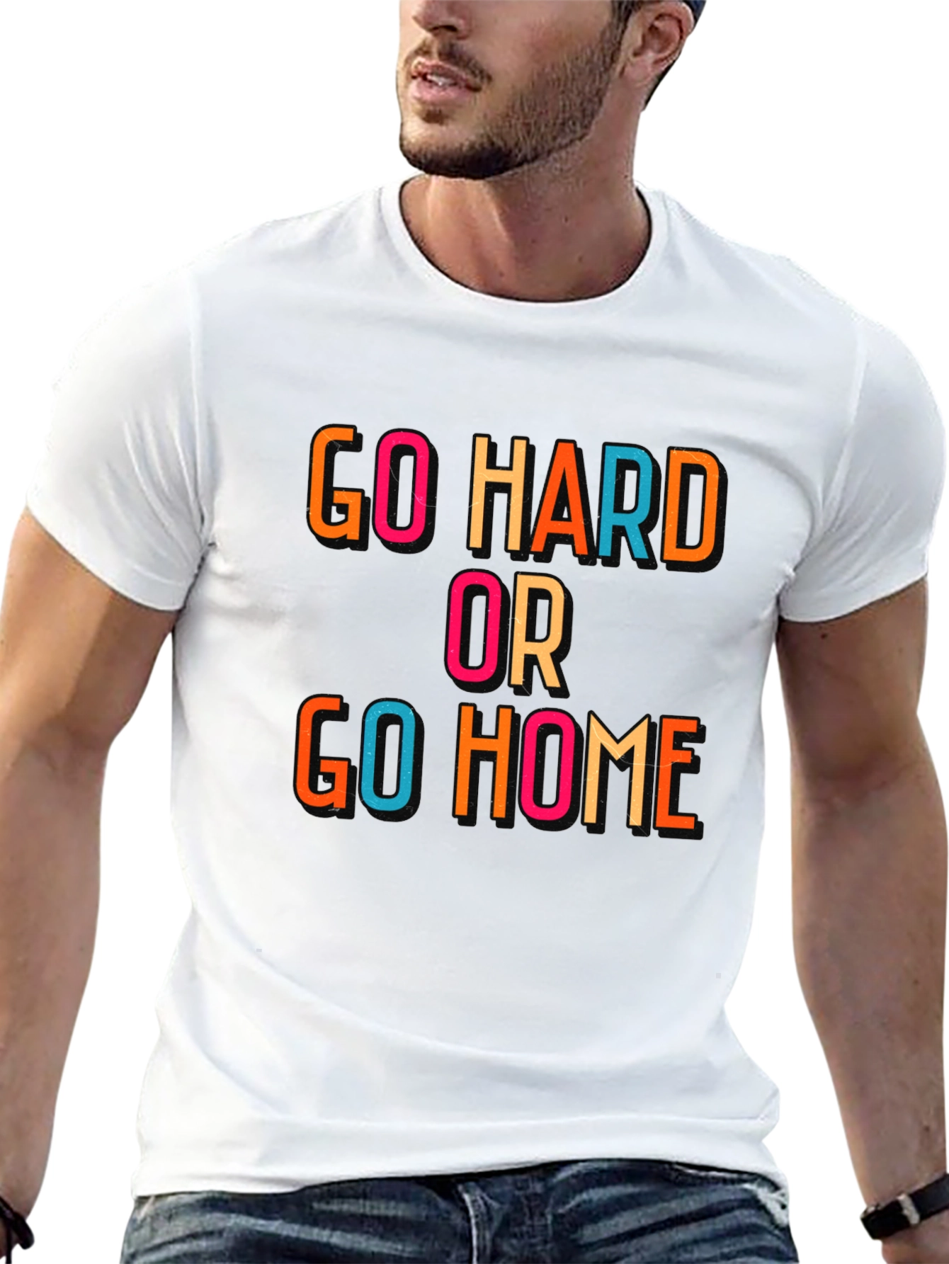 Go Hard or Go Home Graphic Tee