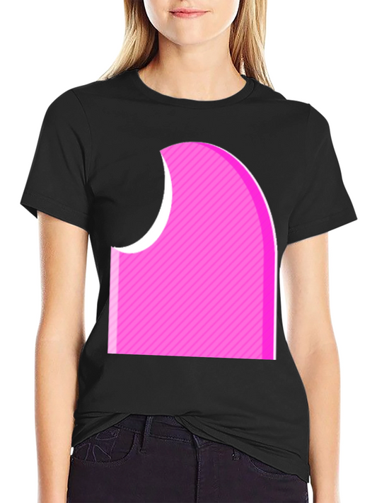 Abstract Pink Graphic Tee - Modern Casual Style