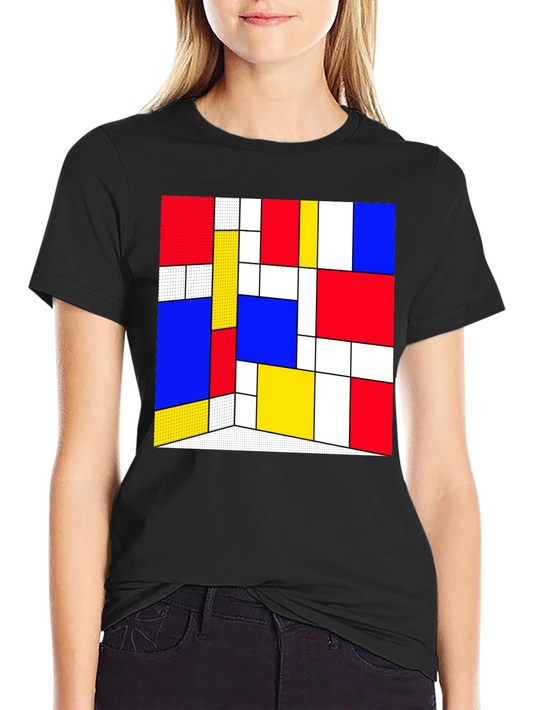 Abstract Geometric Print T-Shirt