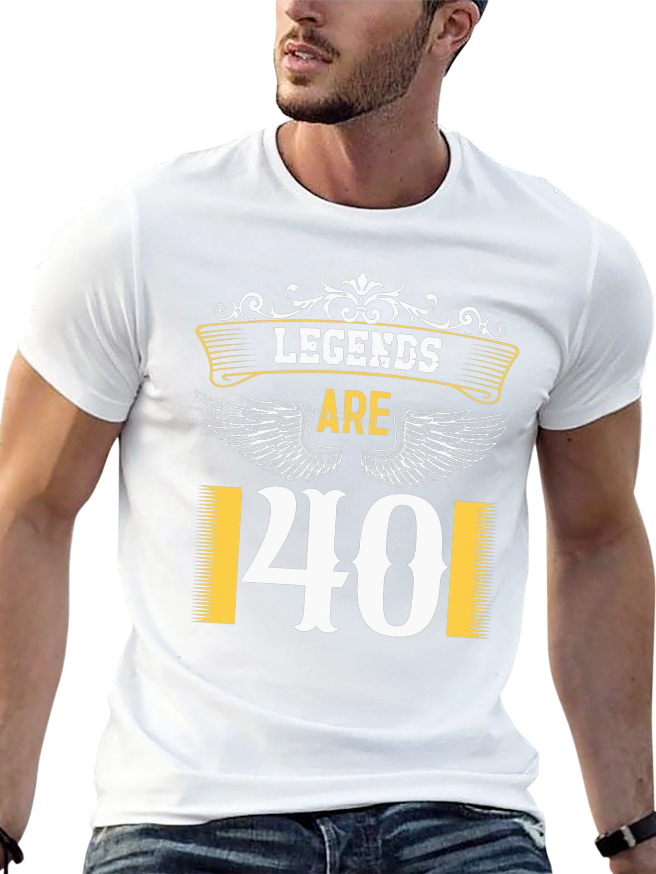 Legends Are 40 Black T-Shirt