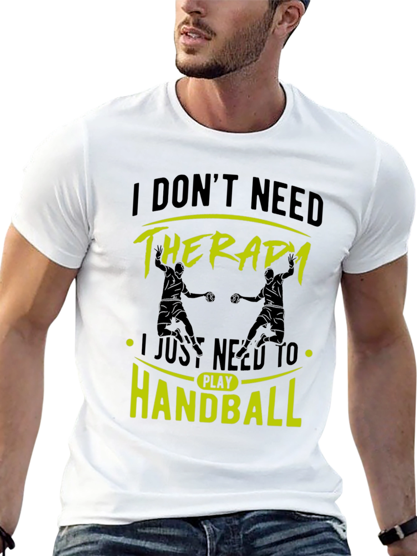 Handball Therapy Black T-Shirt