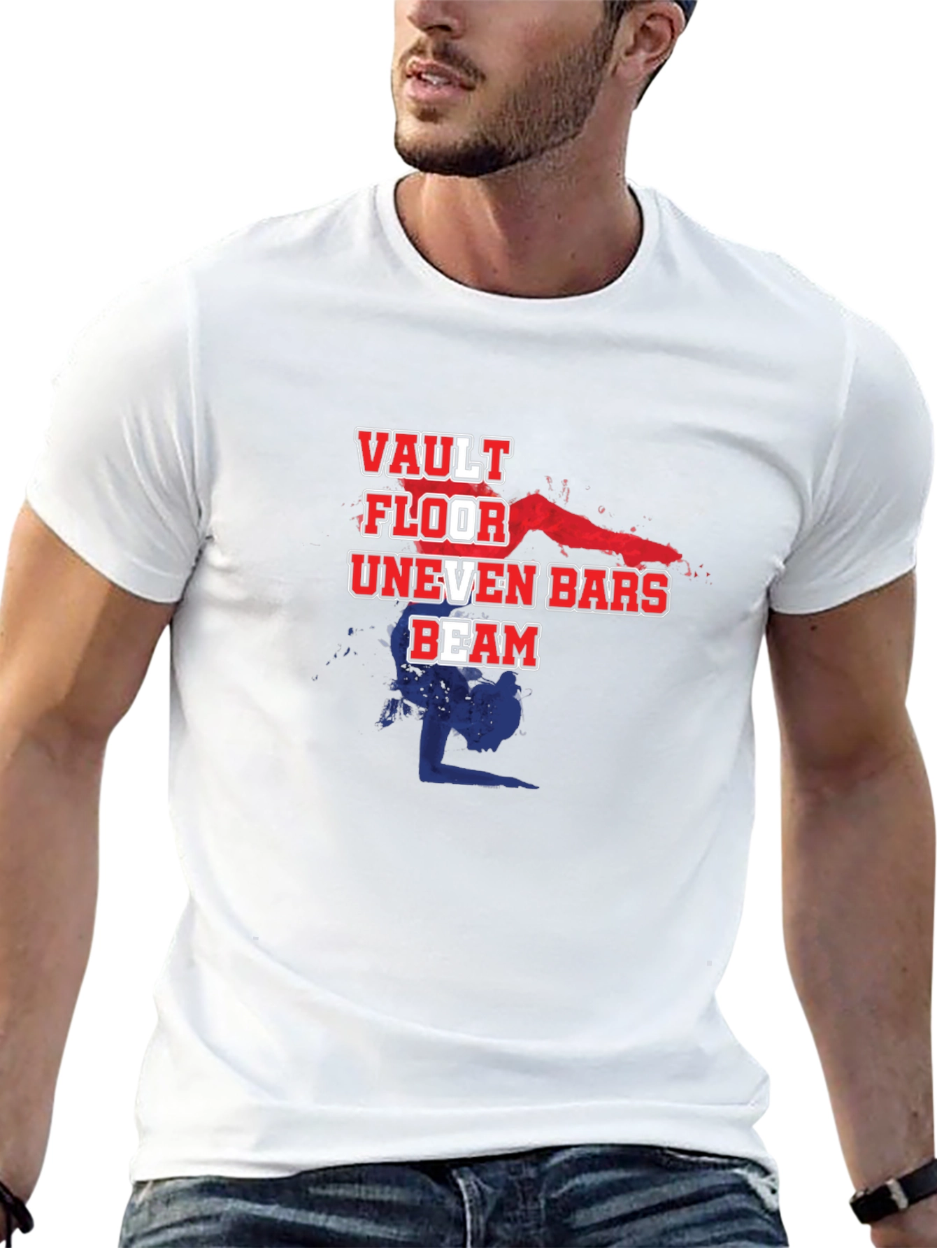 Gymnastics Events Black T-Shirt