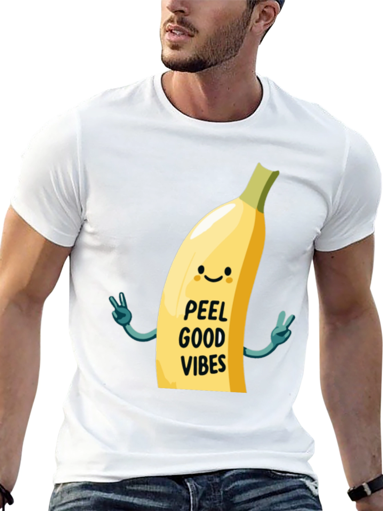 Peel Good Vibes T-Shirt - Funny Banana Graphic Tee