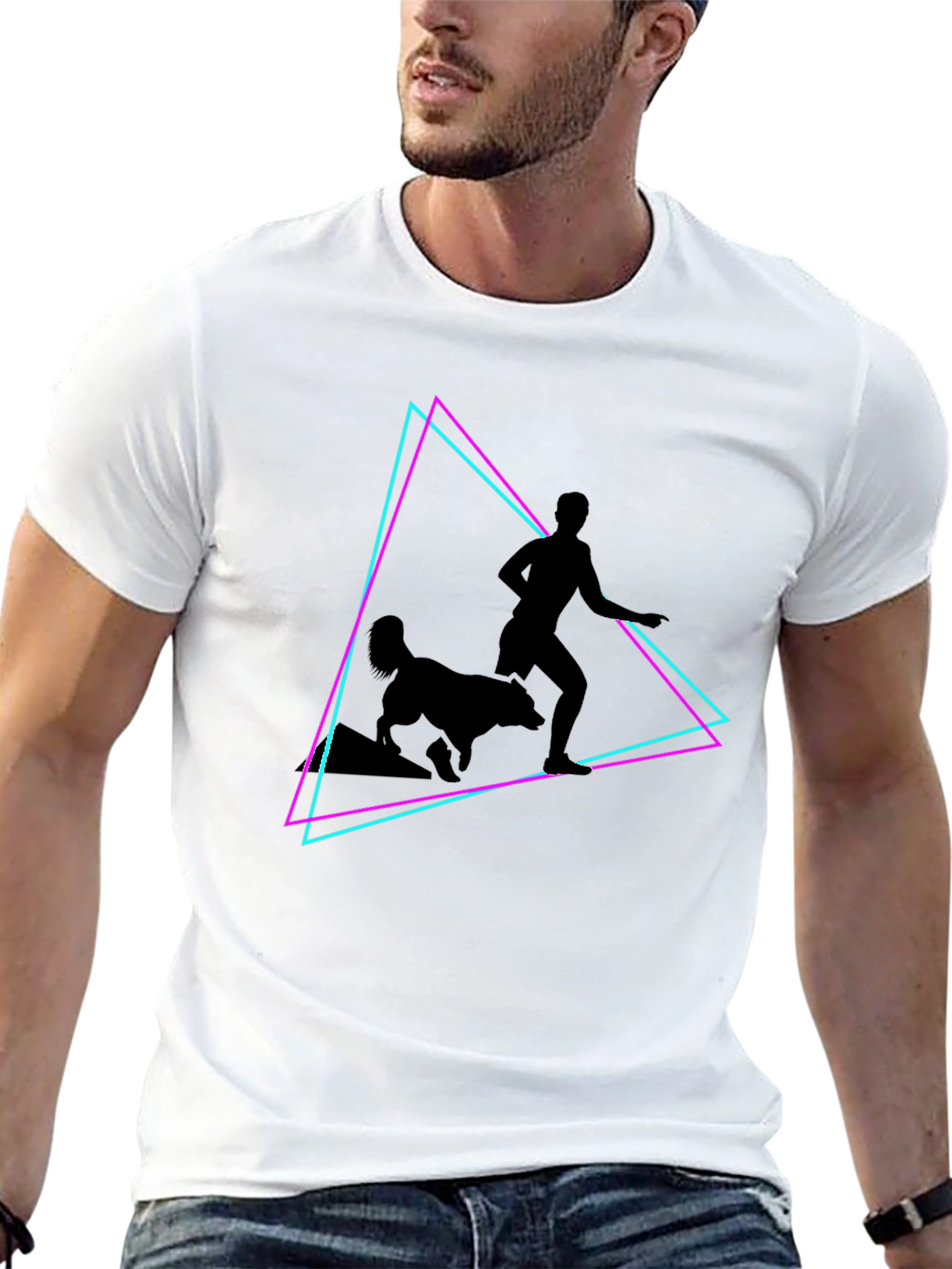 Retro Runner Black T-Shirt