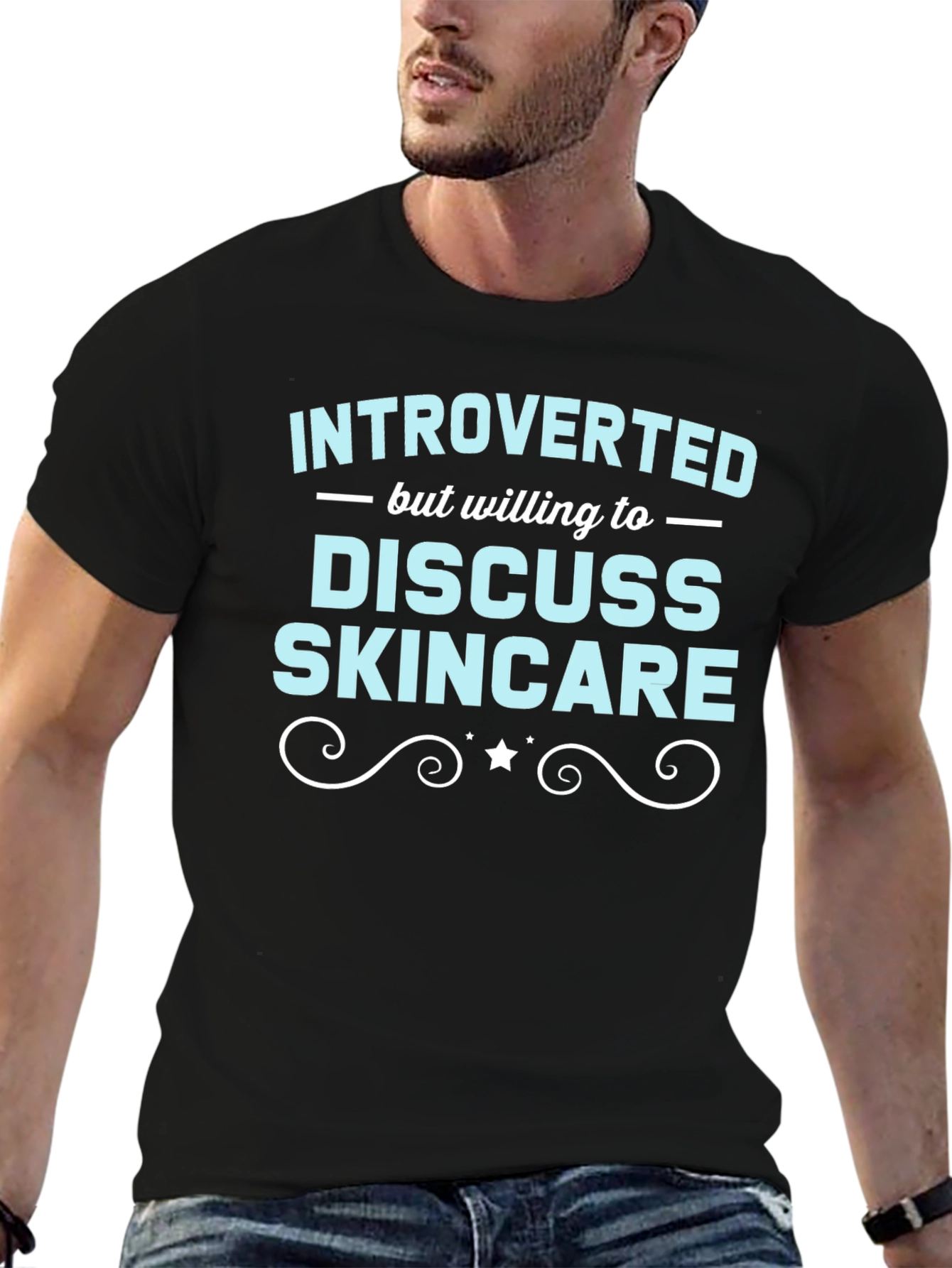 Introverted Skincare T-Shirt Funny