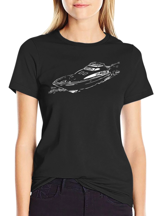 Black Boat Graphic Tee - Stylish Menswear