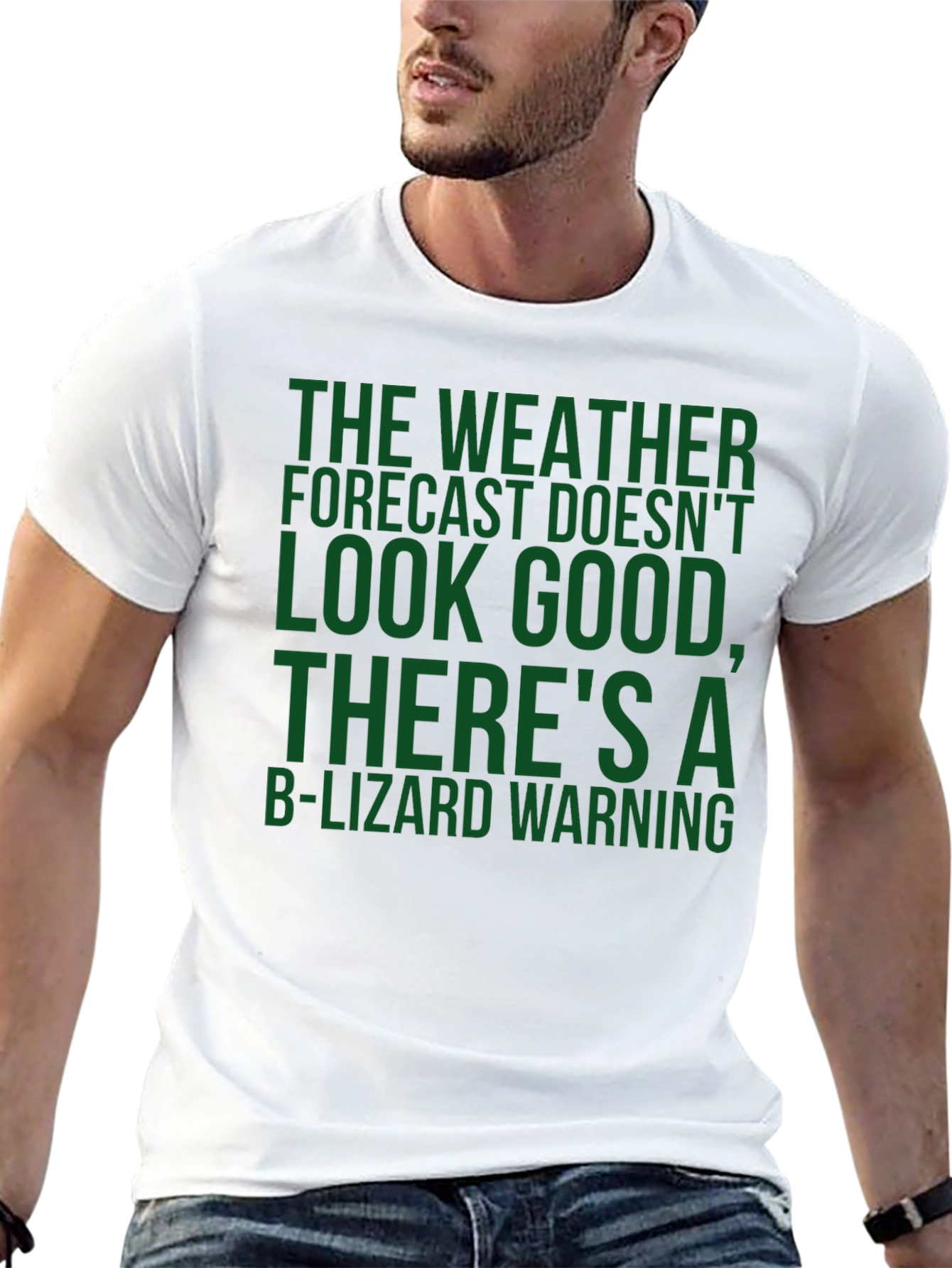 B-Lizard Warning Novelty T-Shirt