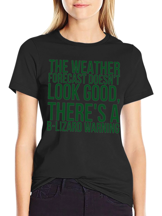B-Lizard Warning Novelty T-Shirt