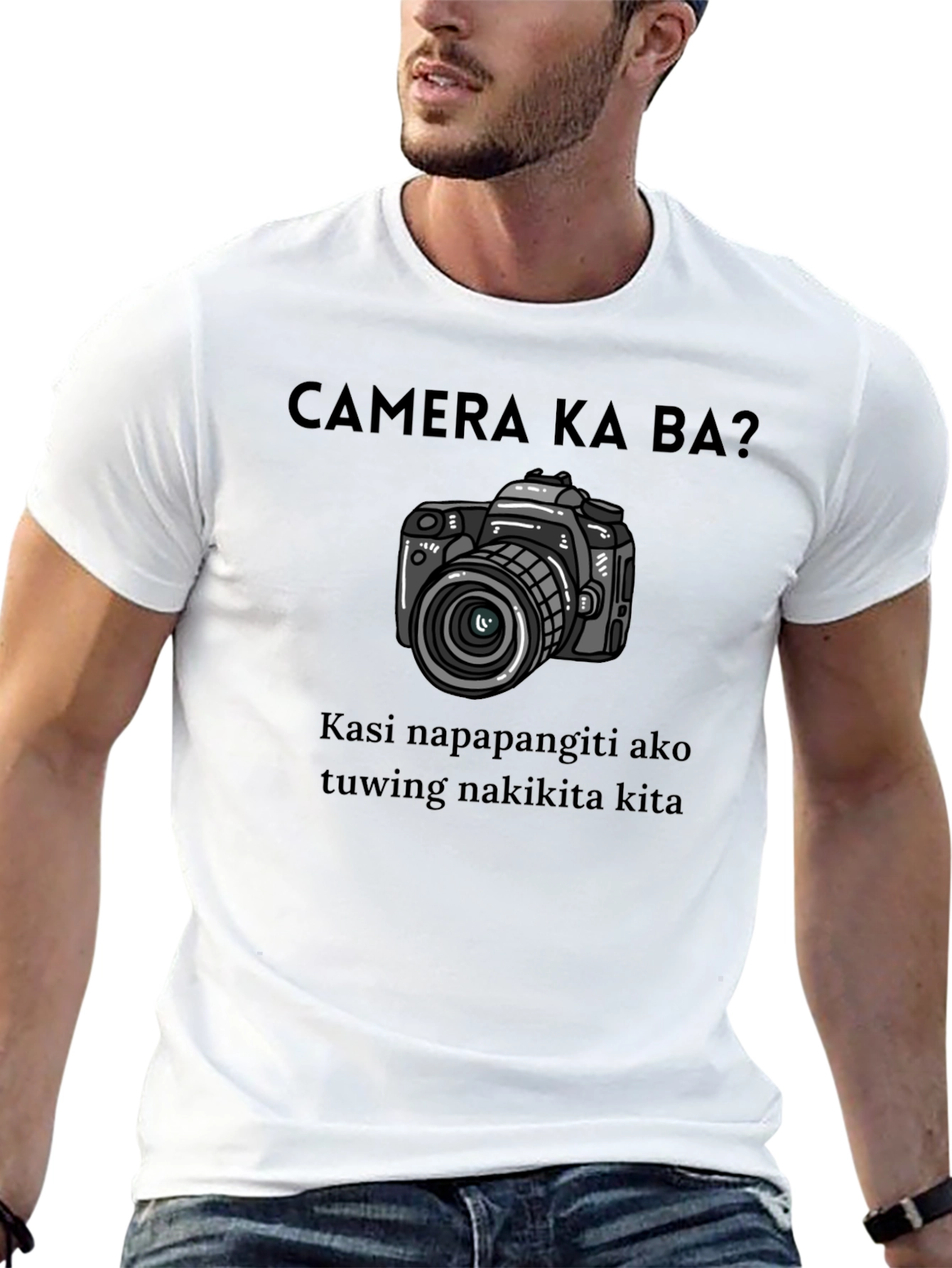 Funny Camera T-Shirt - Filipino Pick-Up Line Tee