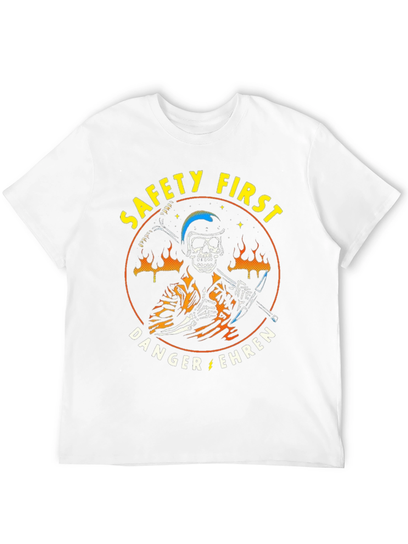 Safety First Skeleton Graphic Tee