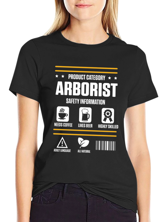 Arborist Safety Information Graphic T-Shirt