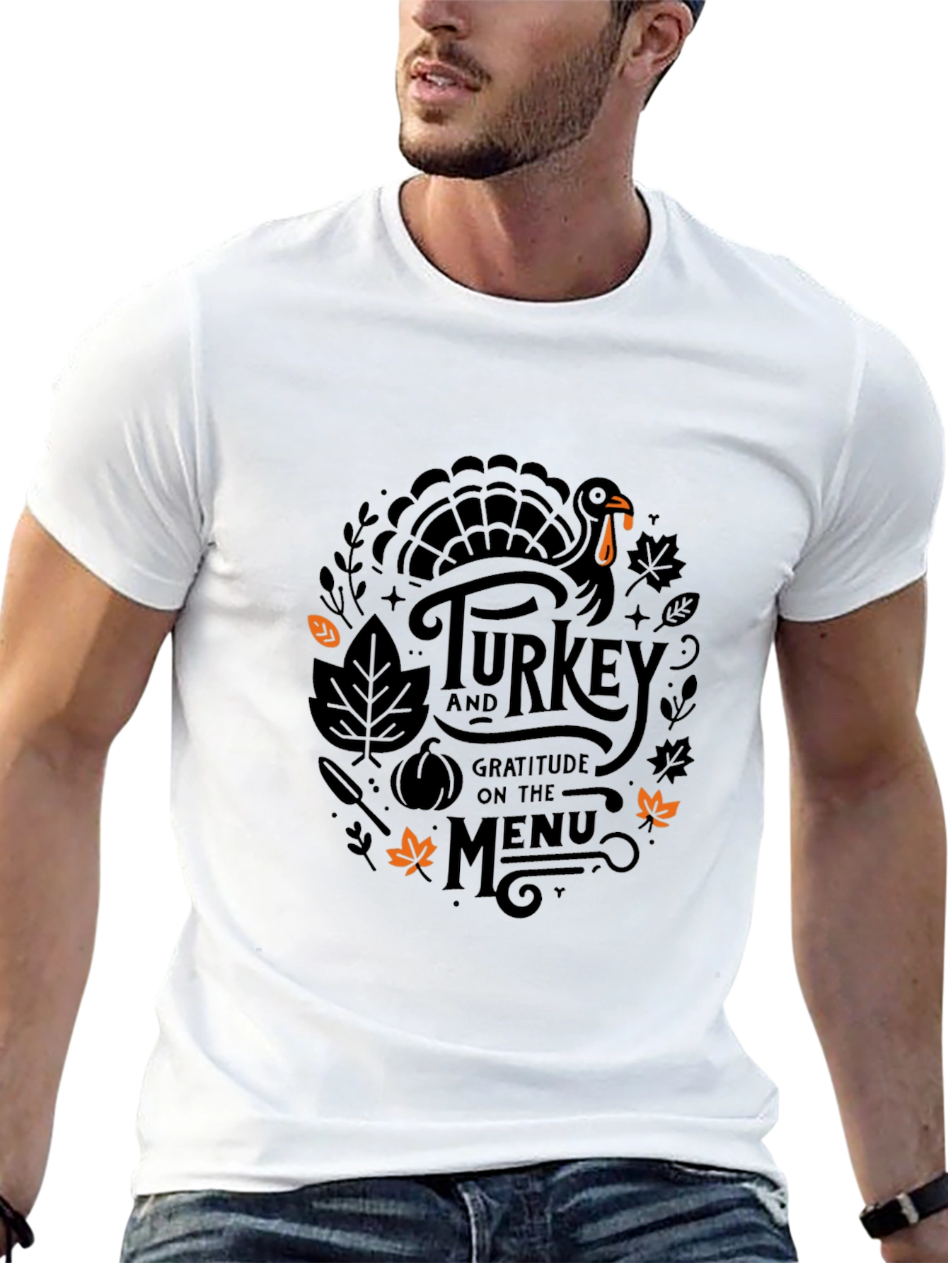 Thanksgiving Turkey Gratitude Menu T-Shirt