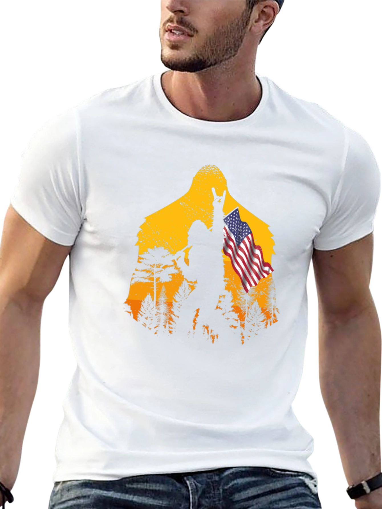 Bigfoot USA T-Shirt - Rock On!