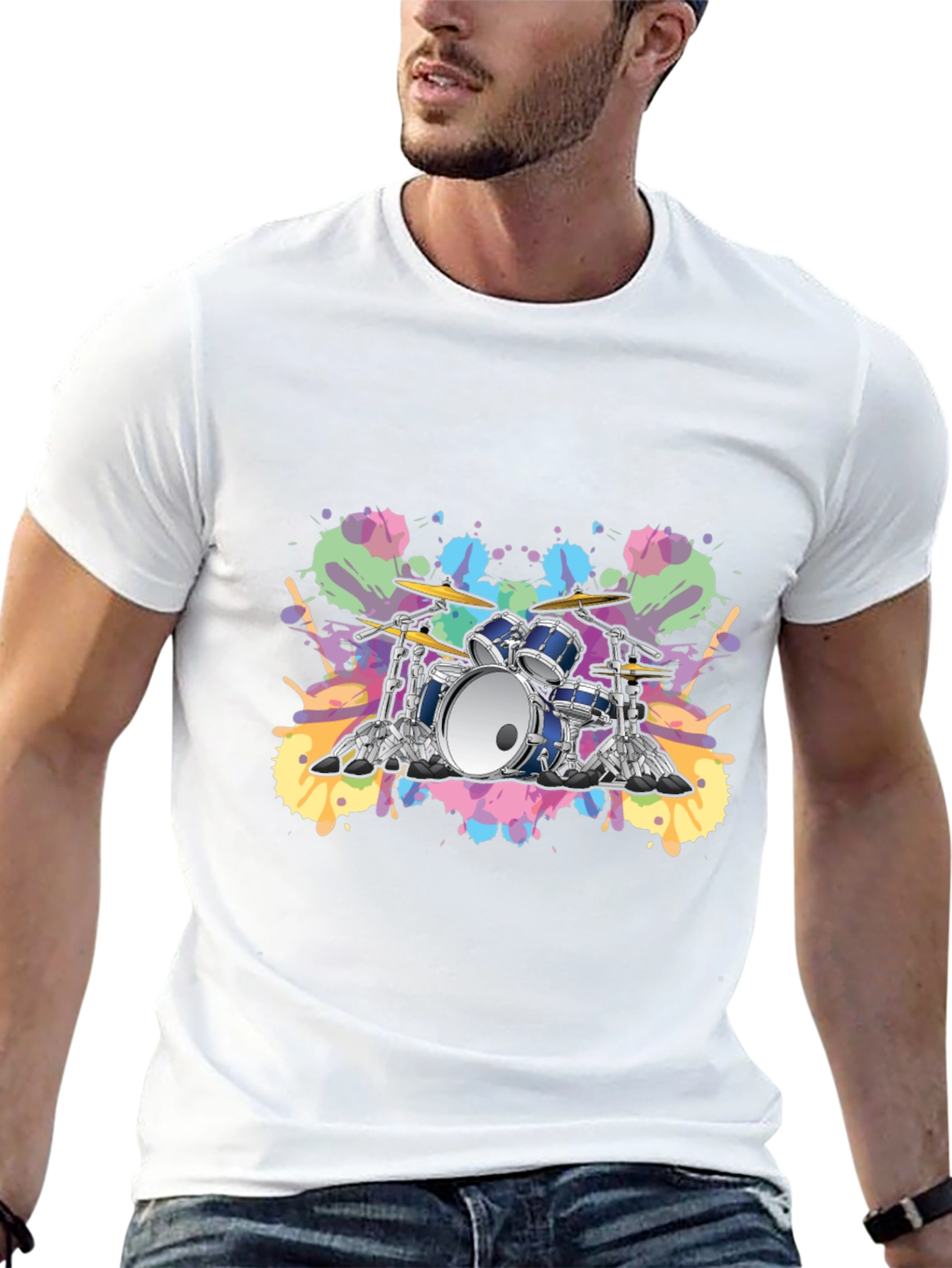 Drum Set Graphic Tee - Musicians Style