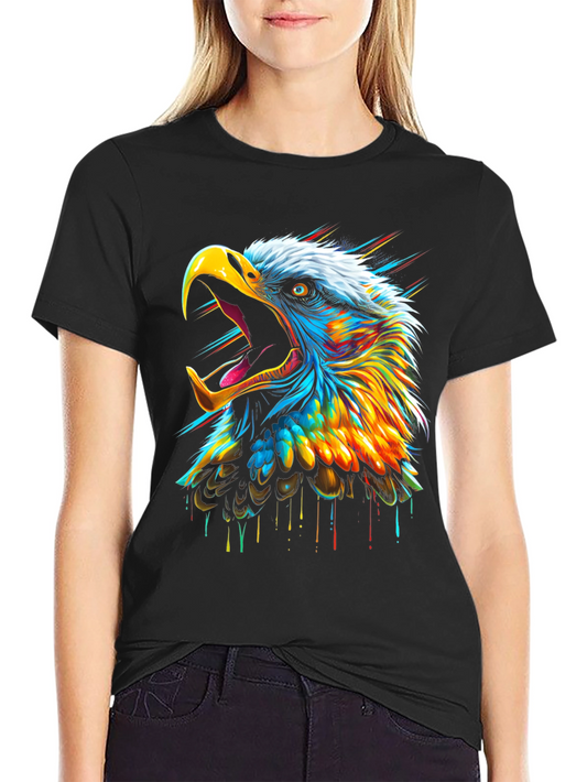 Bold Eagle Graphic T-Shirt - Vibrant Design