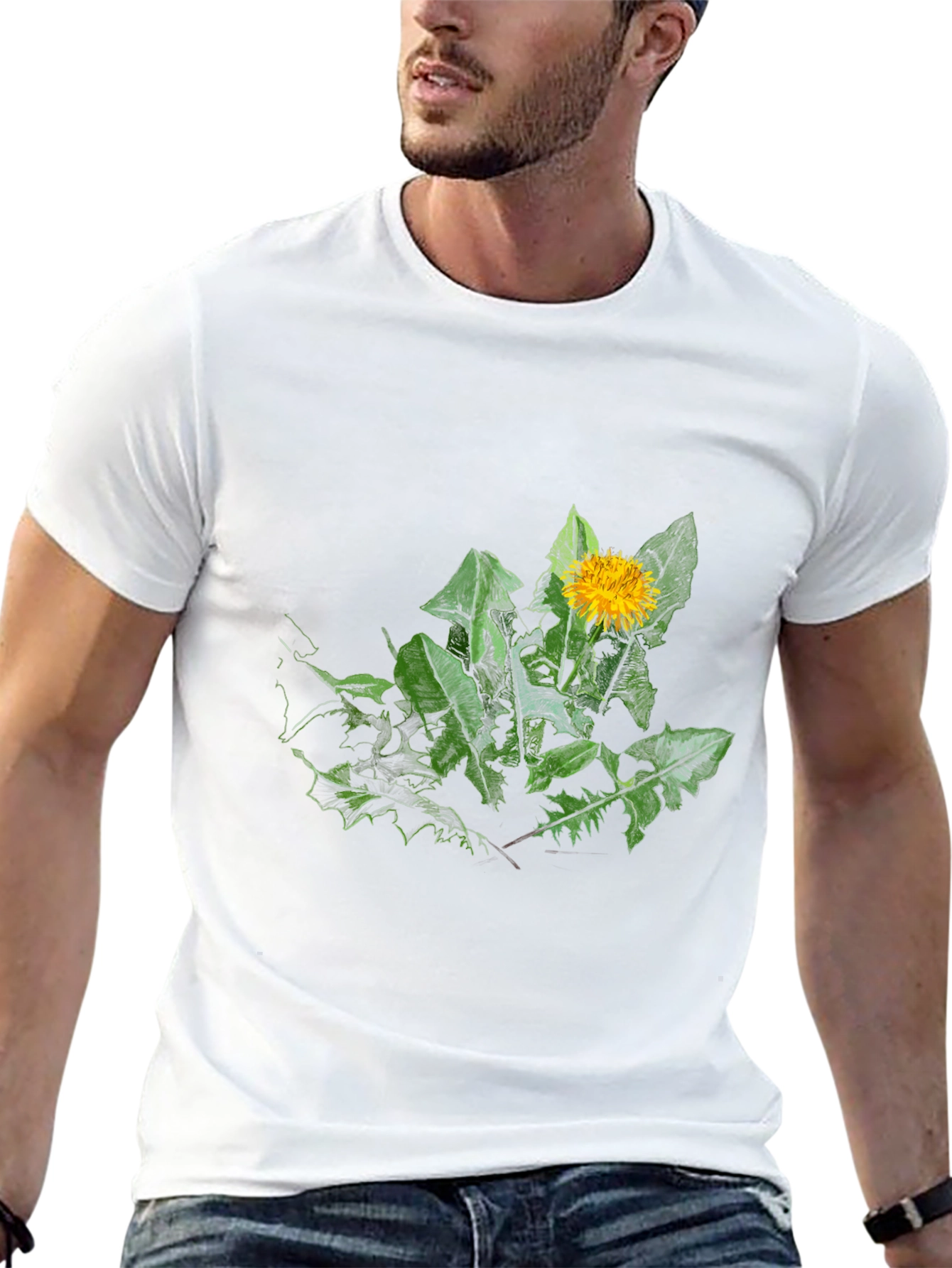 Dandelion Graphic Black T-Shirt