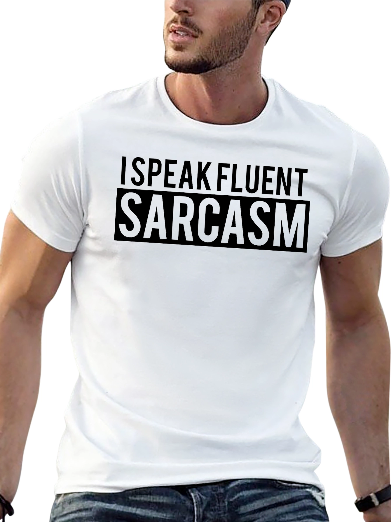 I Speak Fluent Sarcasm Black T-Shirt