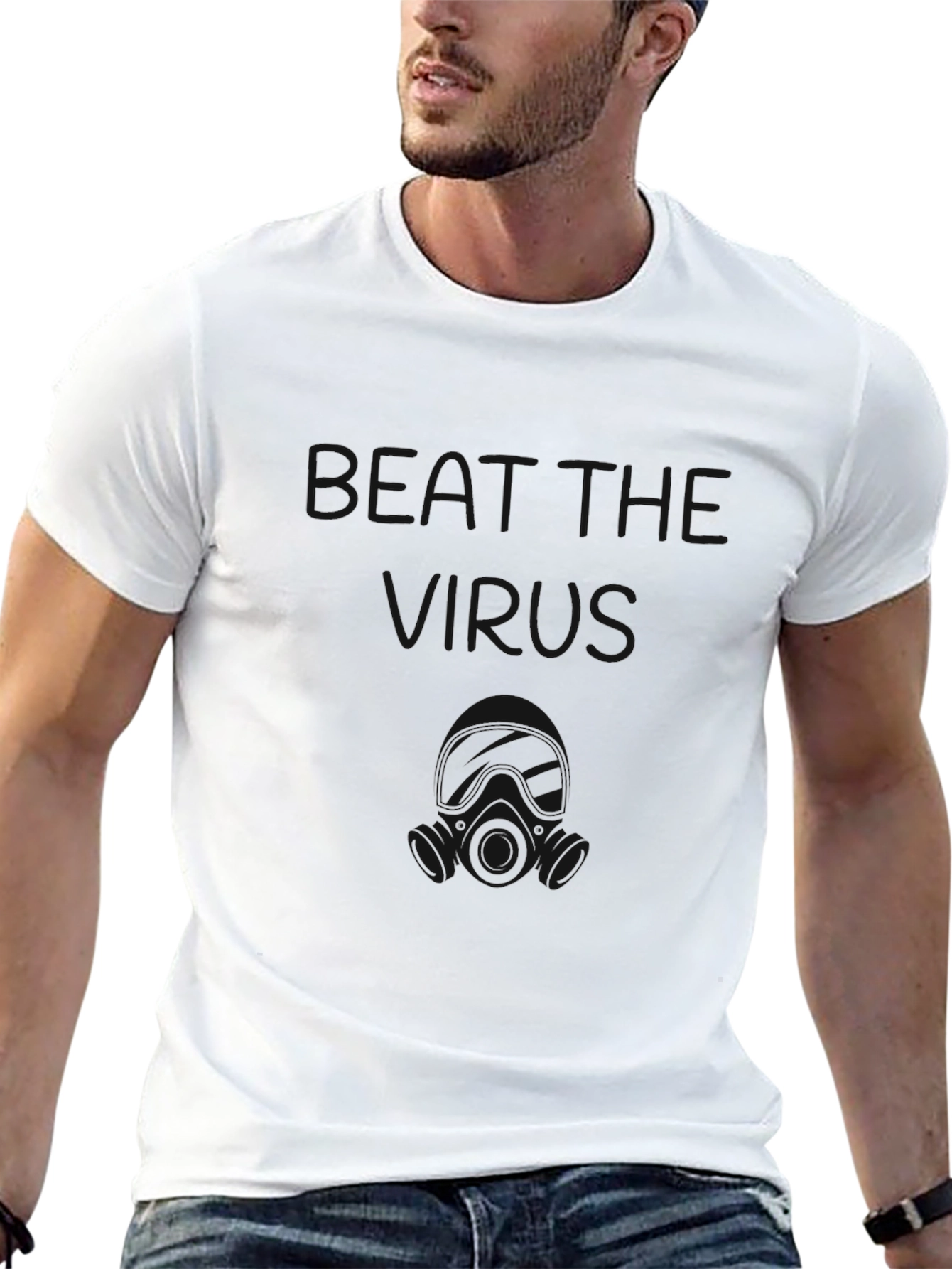 Mens Solid Black Short Sleeve T-Shirt