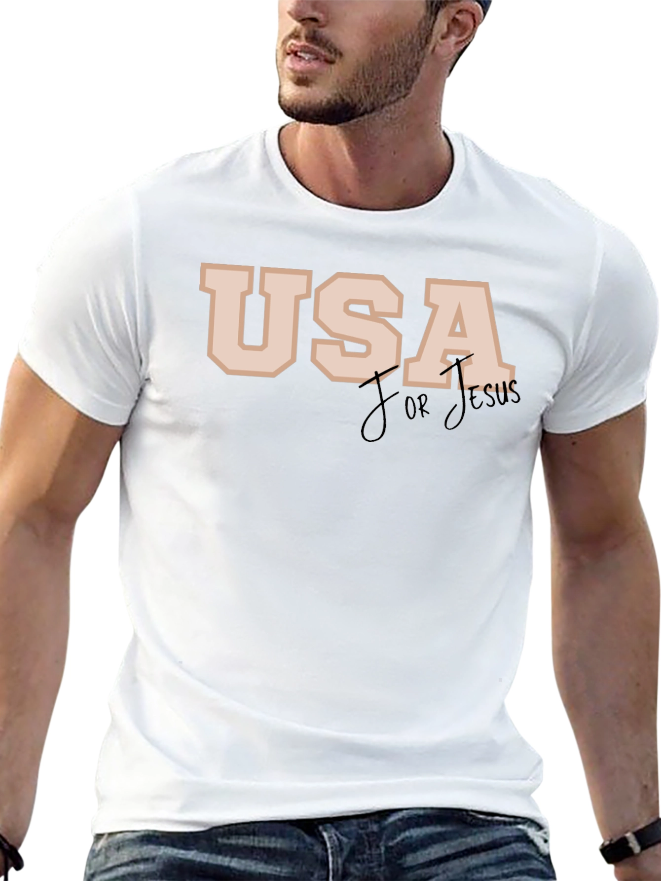 USA for Jesus Black T-Shirt