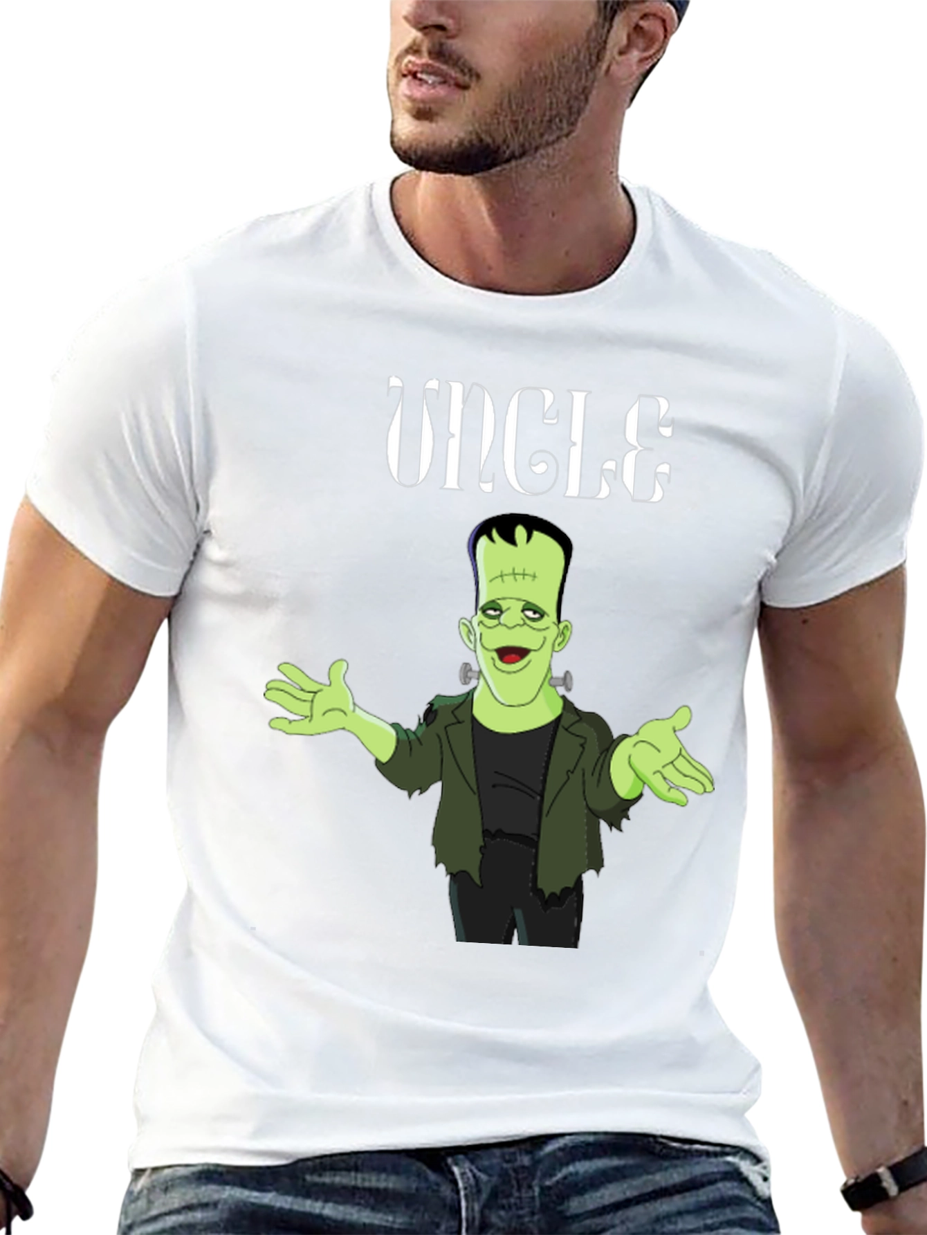 Uncle Frankenstein Graphic T-Shirt - Halloween