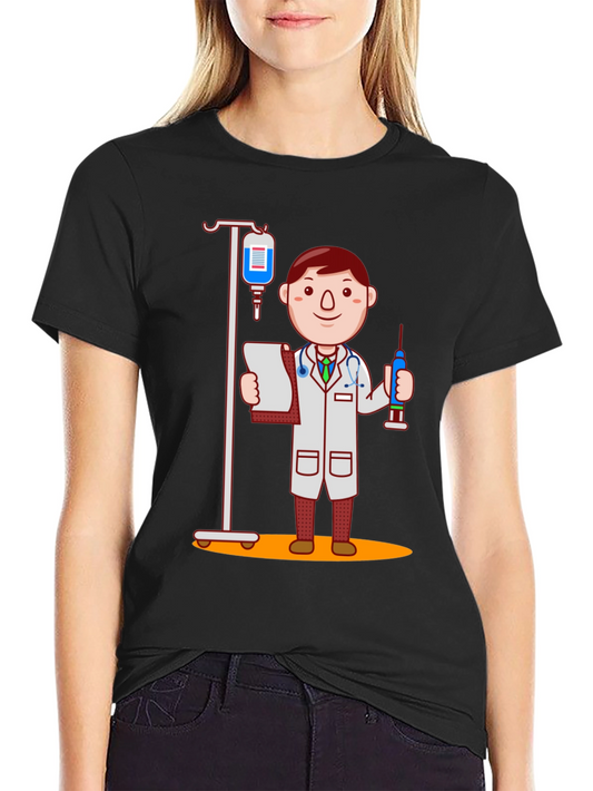 Doctor Cartoon Graphic T-Shirt