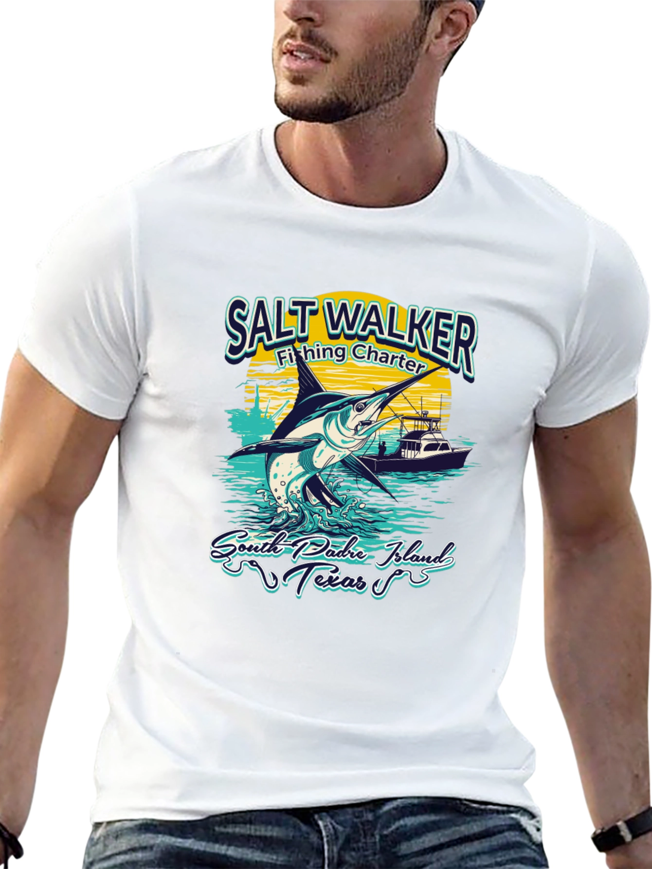 Salt Walker Fishing Charter T-Shirt