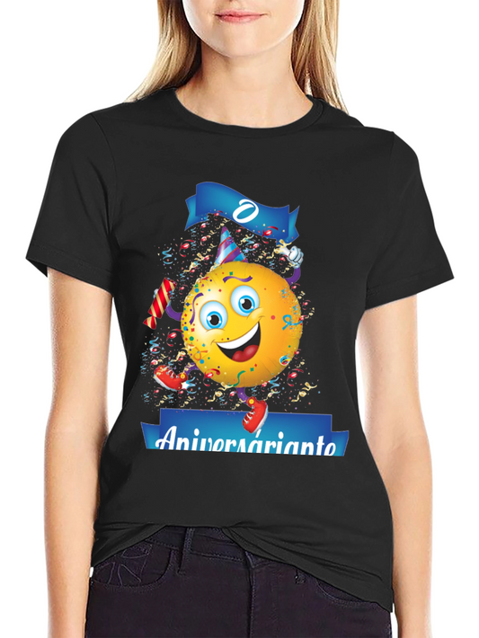 Funny Birthday Emoji T-Shirt - Aniversariante