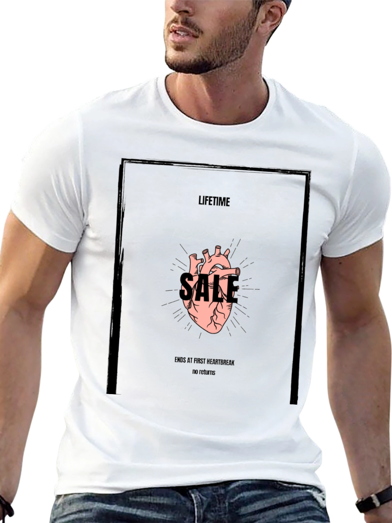 Lifetime Sale Graphic Tee - Black