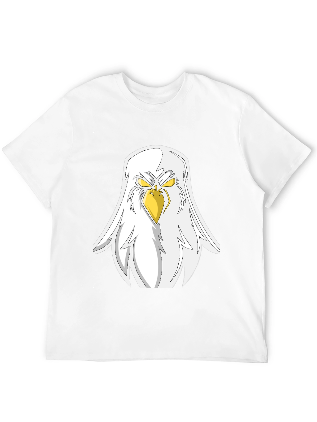 Eagle Graphic Black T-Shirt - Fierce Bird Design