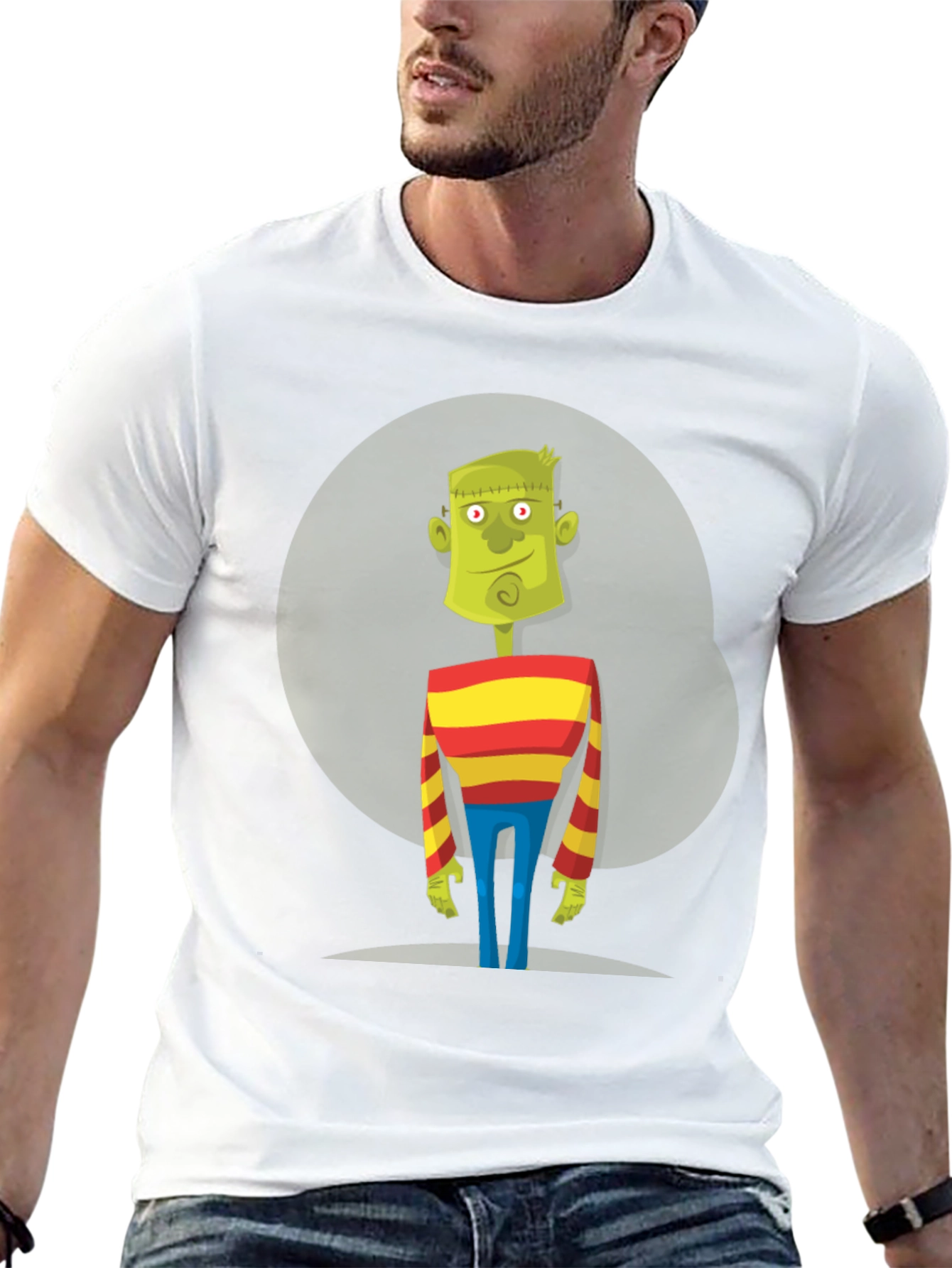 Frankenstein Cartoon Graphic T-Shirt