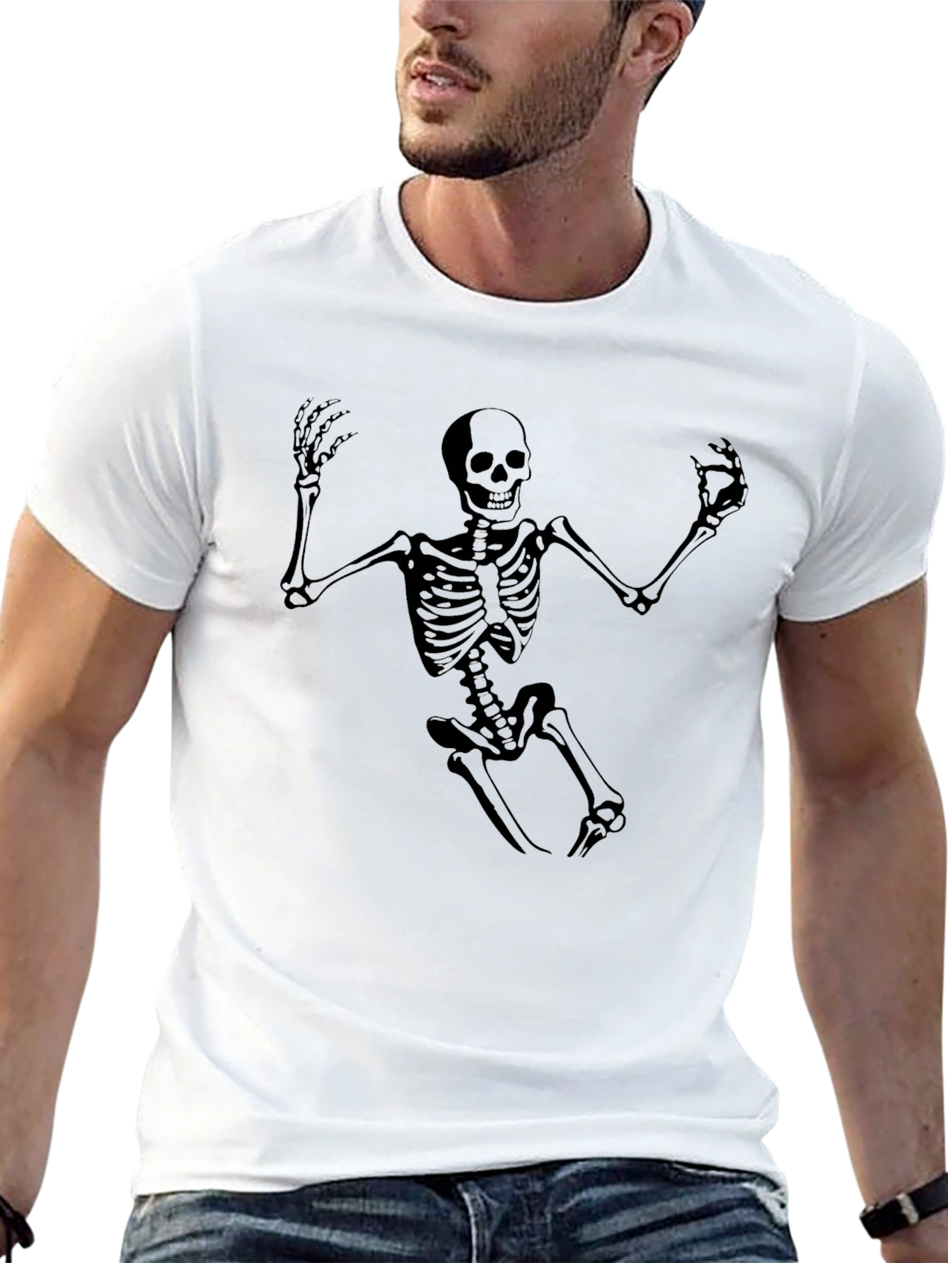 Skeleton Graphic Tee - Mens Black T-Shirt