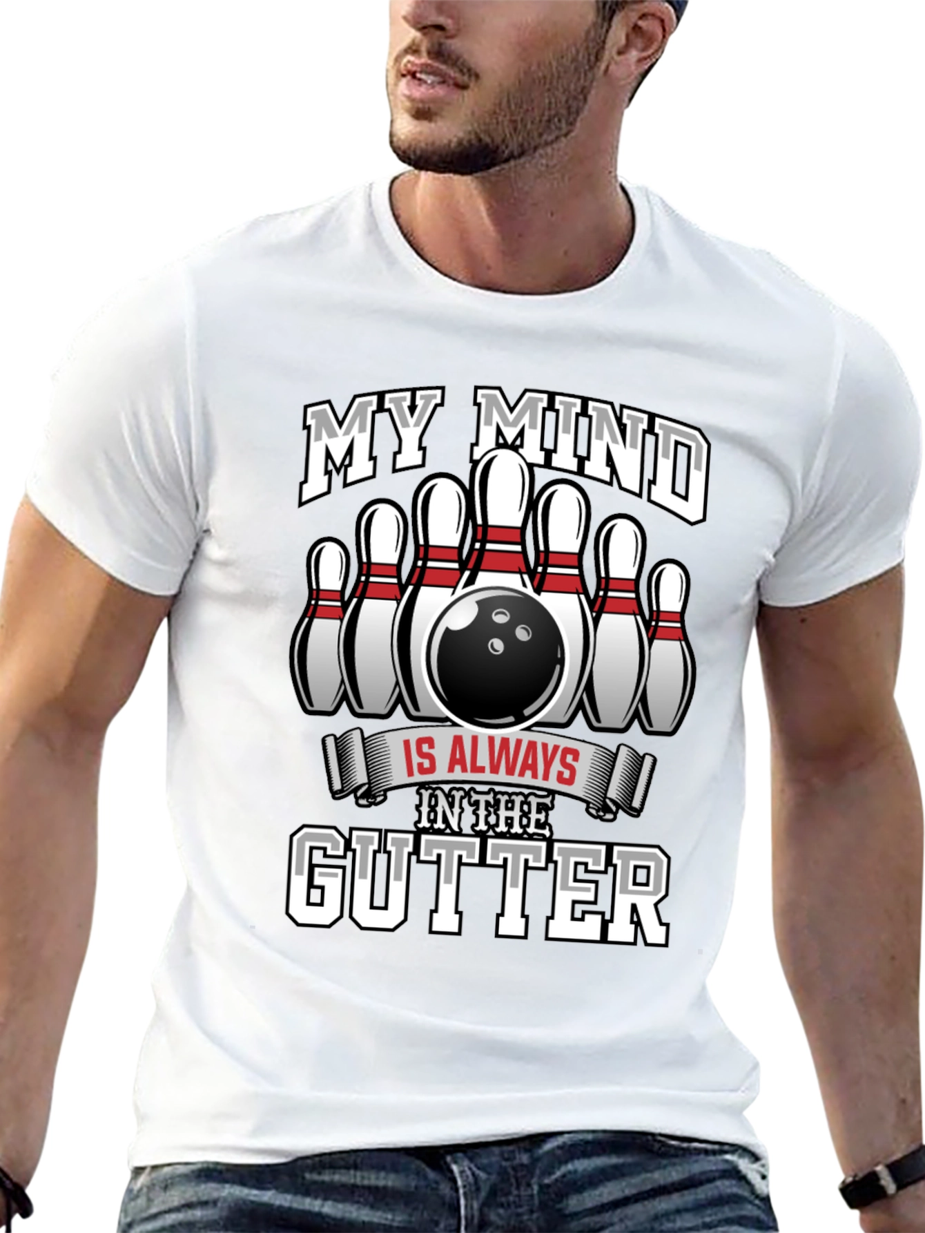 My Mind In The Gutter Bowling T-Shirt