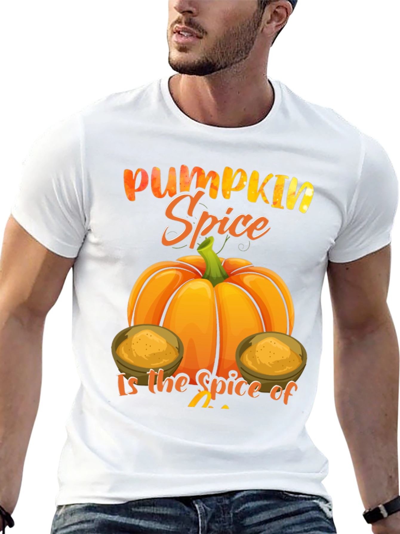 Pumpkin Spice Graphic Tee - Fall Season Shirt