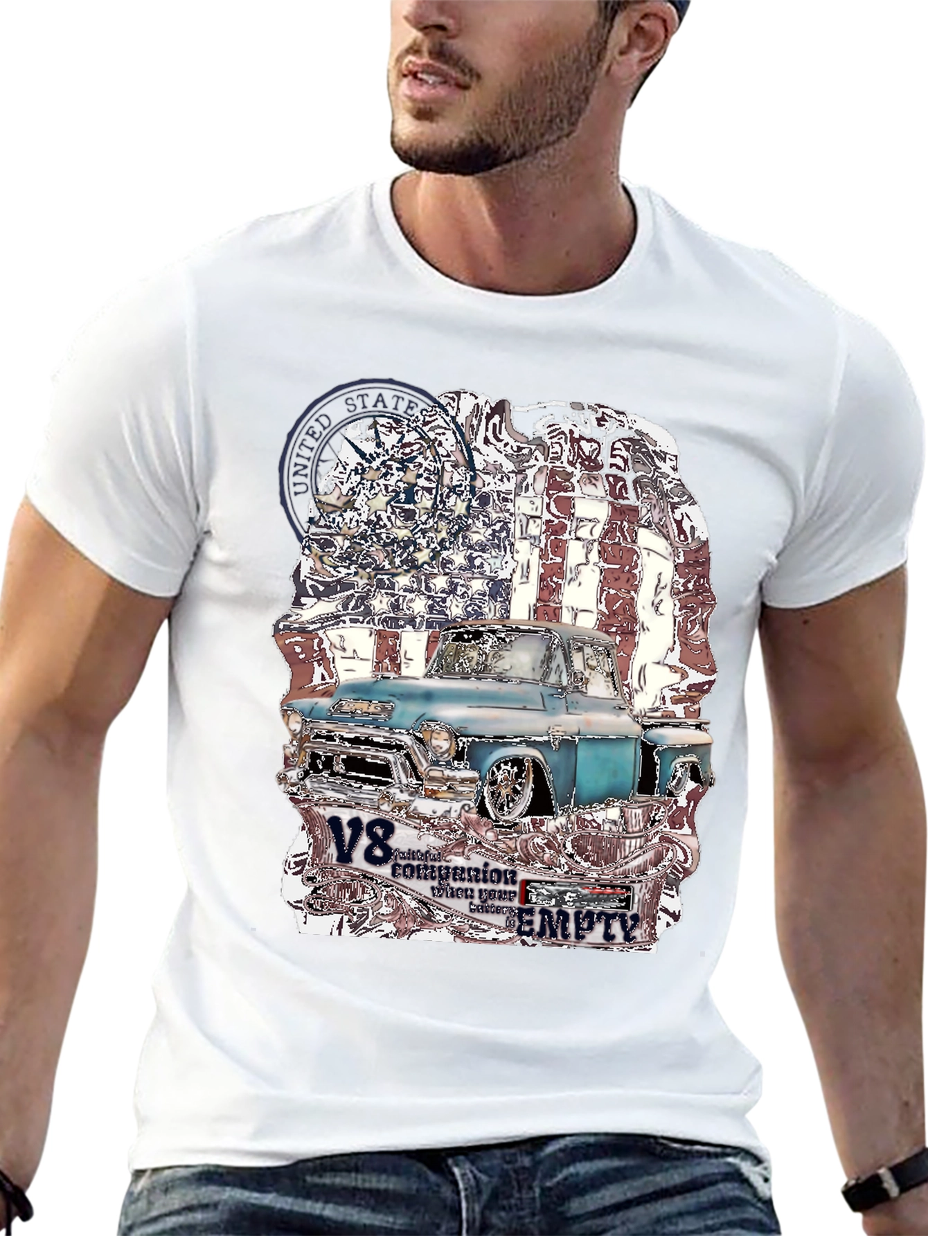 American Classic Truck V8 T-Shirt