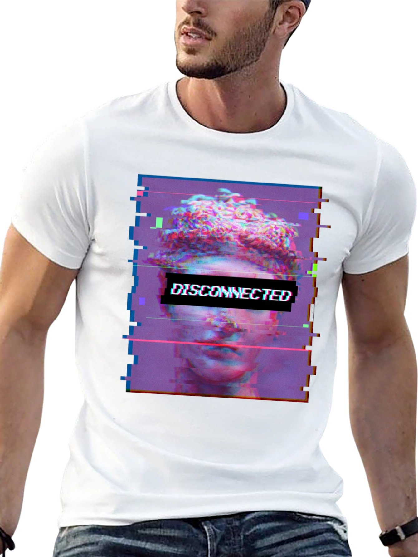 Disconnected Vaporwave Graphic Tee - Unisex