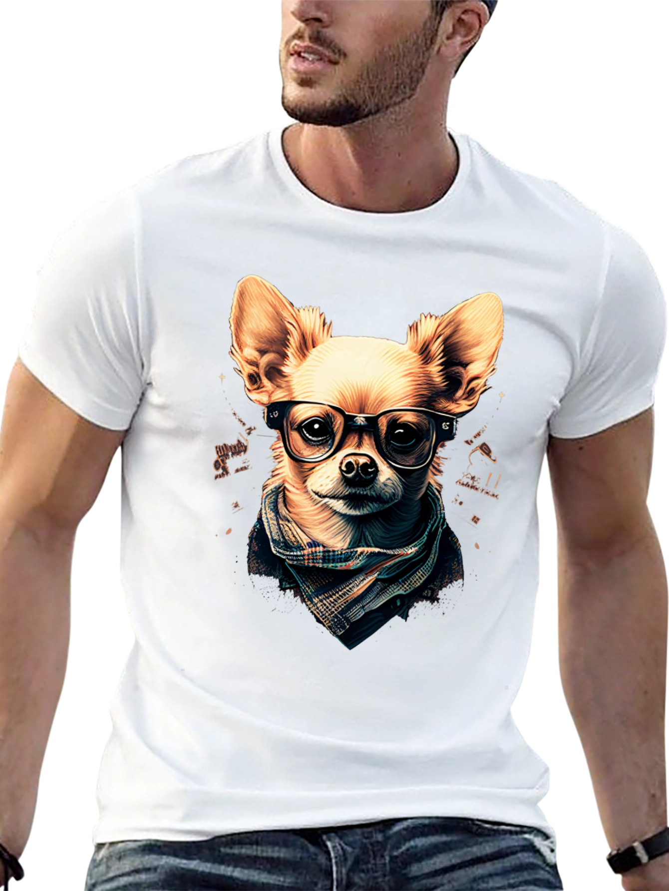 Hipster Dog T-Shirt: Geek Chic Chihuahua