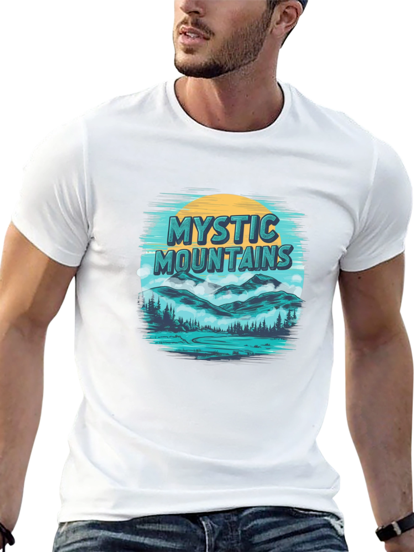 Mystic Mountains Graphic T-Shirt