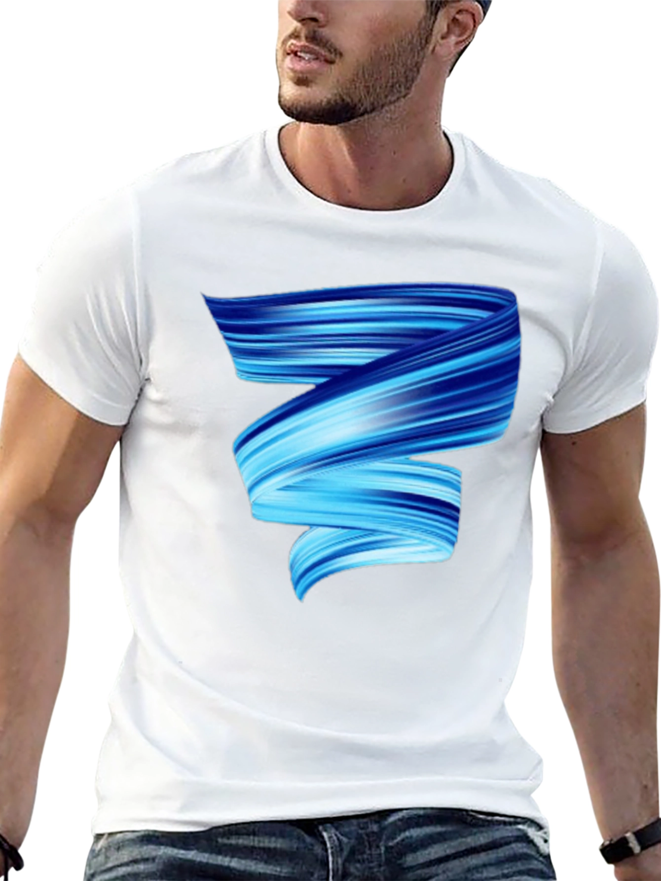 Modern Swirl Graphic Tee