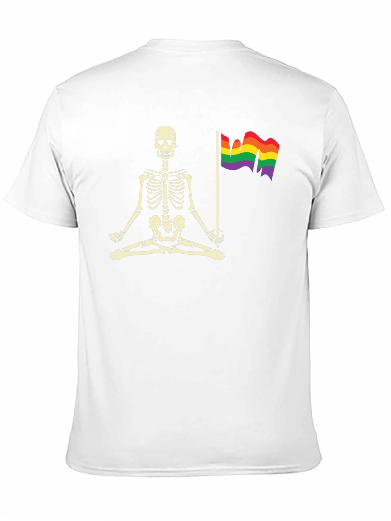Skeleton LGBT Pride Meditation T-Shirt