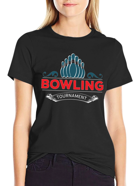 Bowling Tournament Graphic T-Shirt