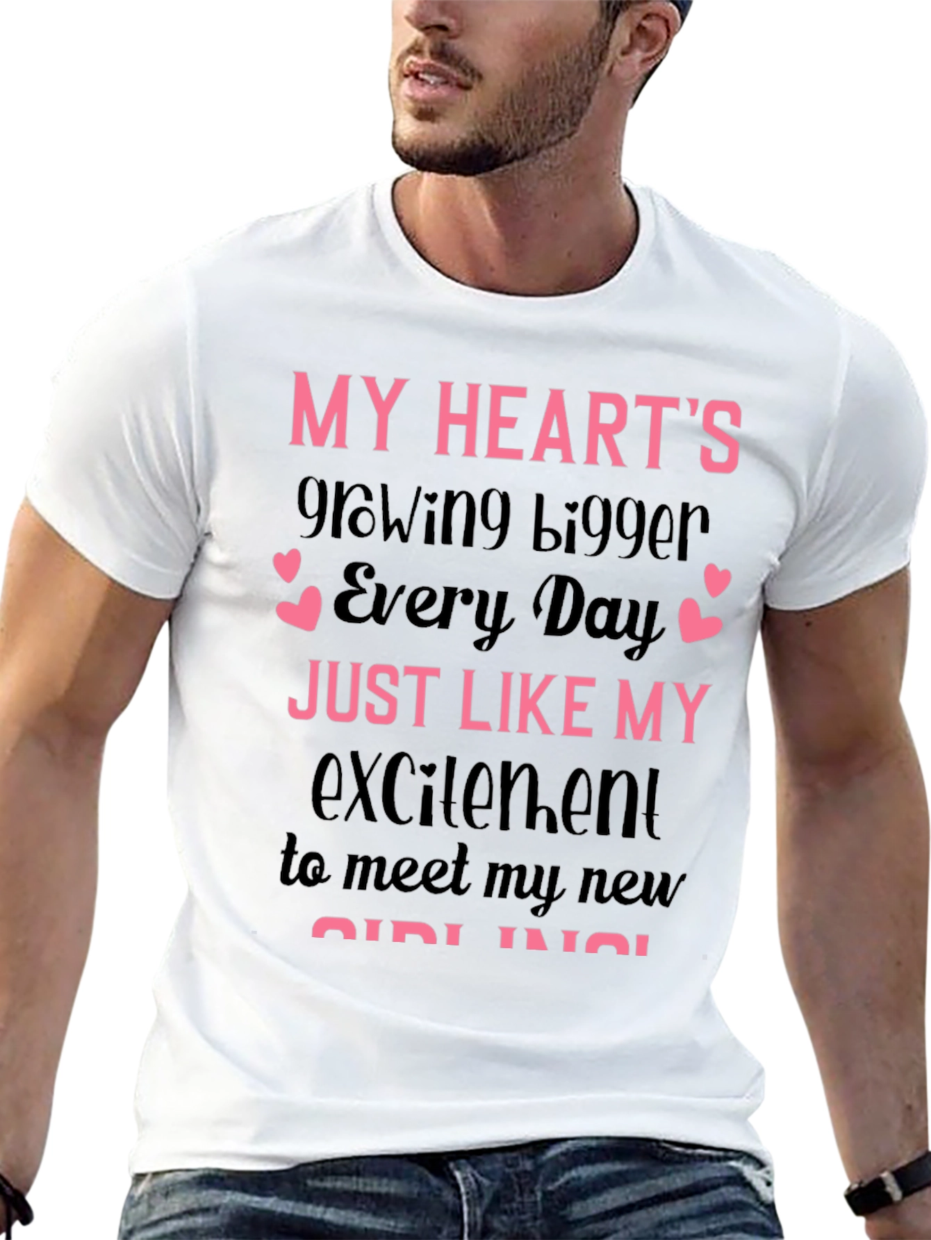 Hearts Growing Bigger New Girl T-Shirt