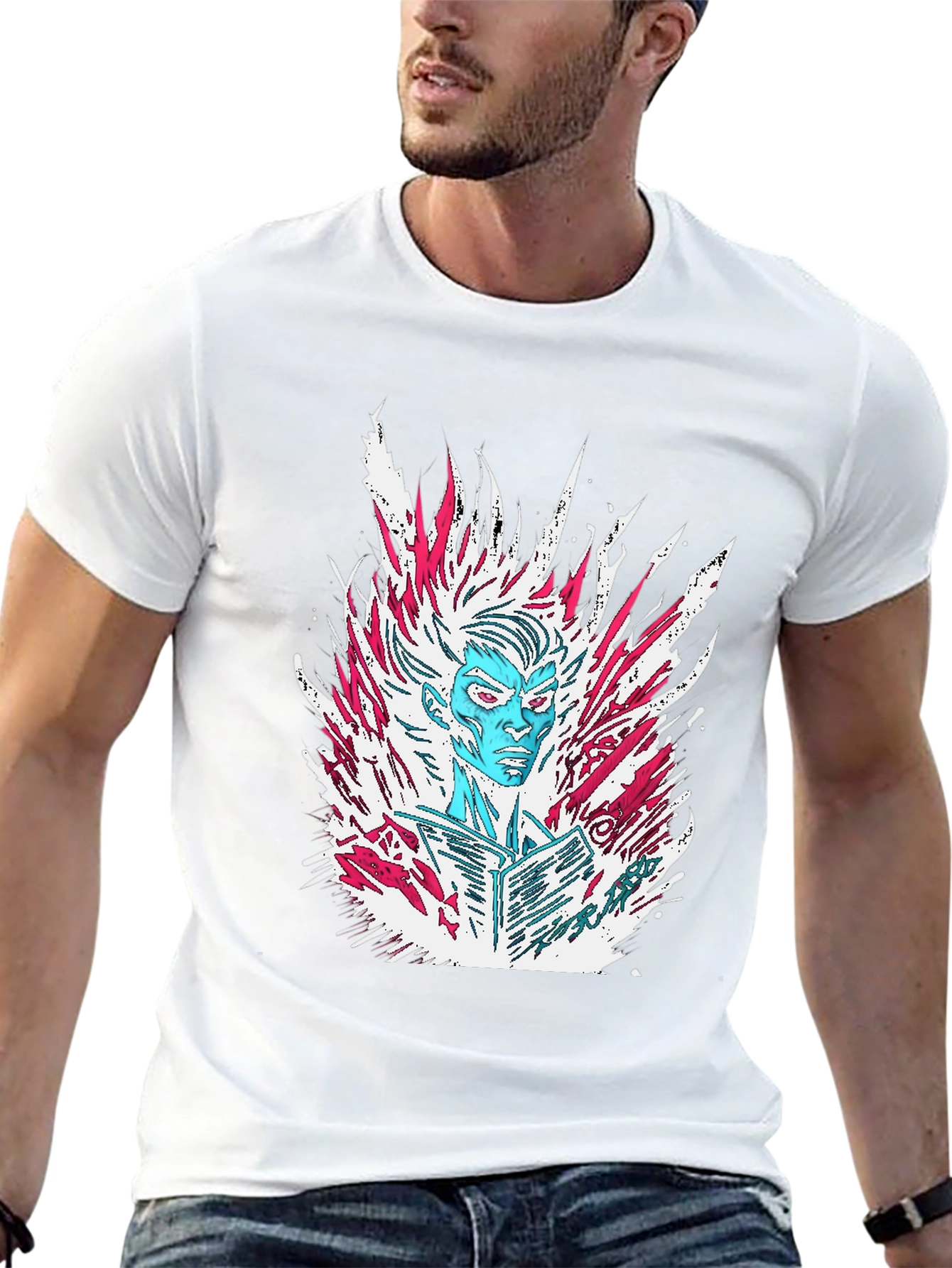 Cool Character Graphic T-Shirt - Black