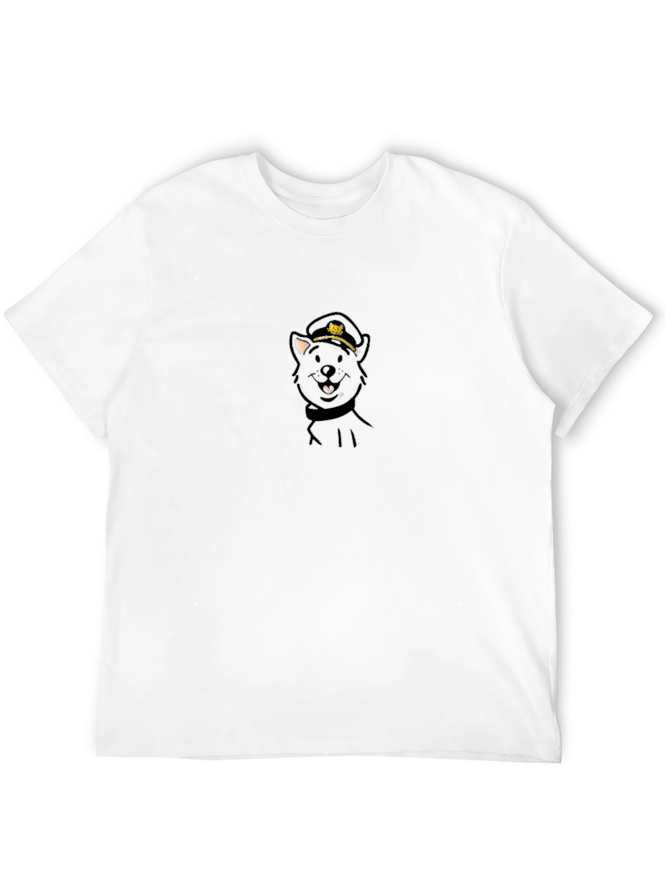 Cool Cat Captain Black T-Shirt