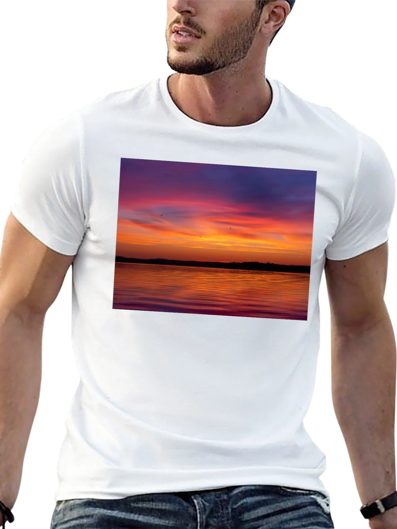 Sunset Lake Graphic T-Shirt