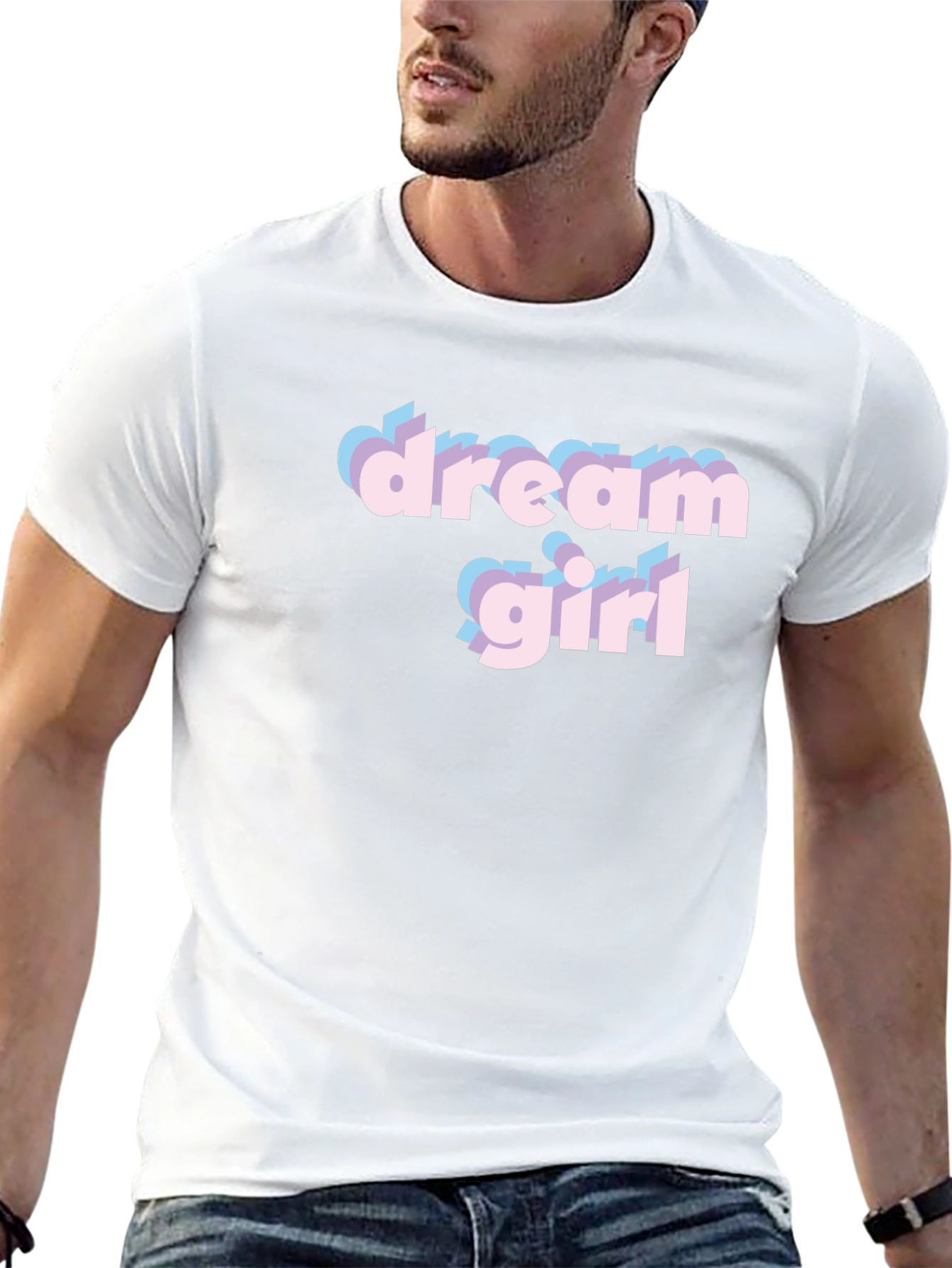 Dream Girl Graphic Tee - Stylish Black Cotton T-Shirt