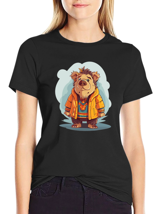Bear Cartoon T-Shirt - Cozy Character Tee