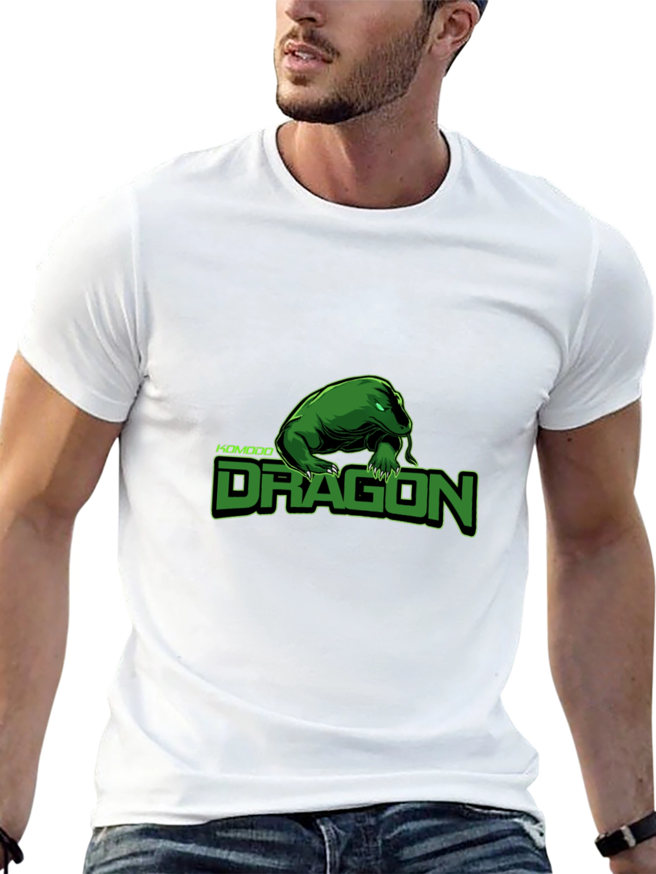 Komodo Dragon Graphic T-Shirt - Cool Reptile Tee