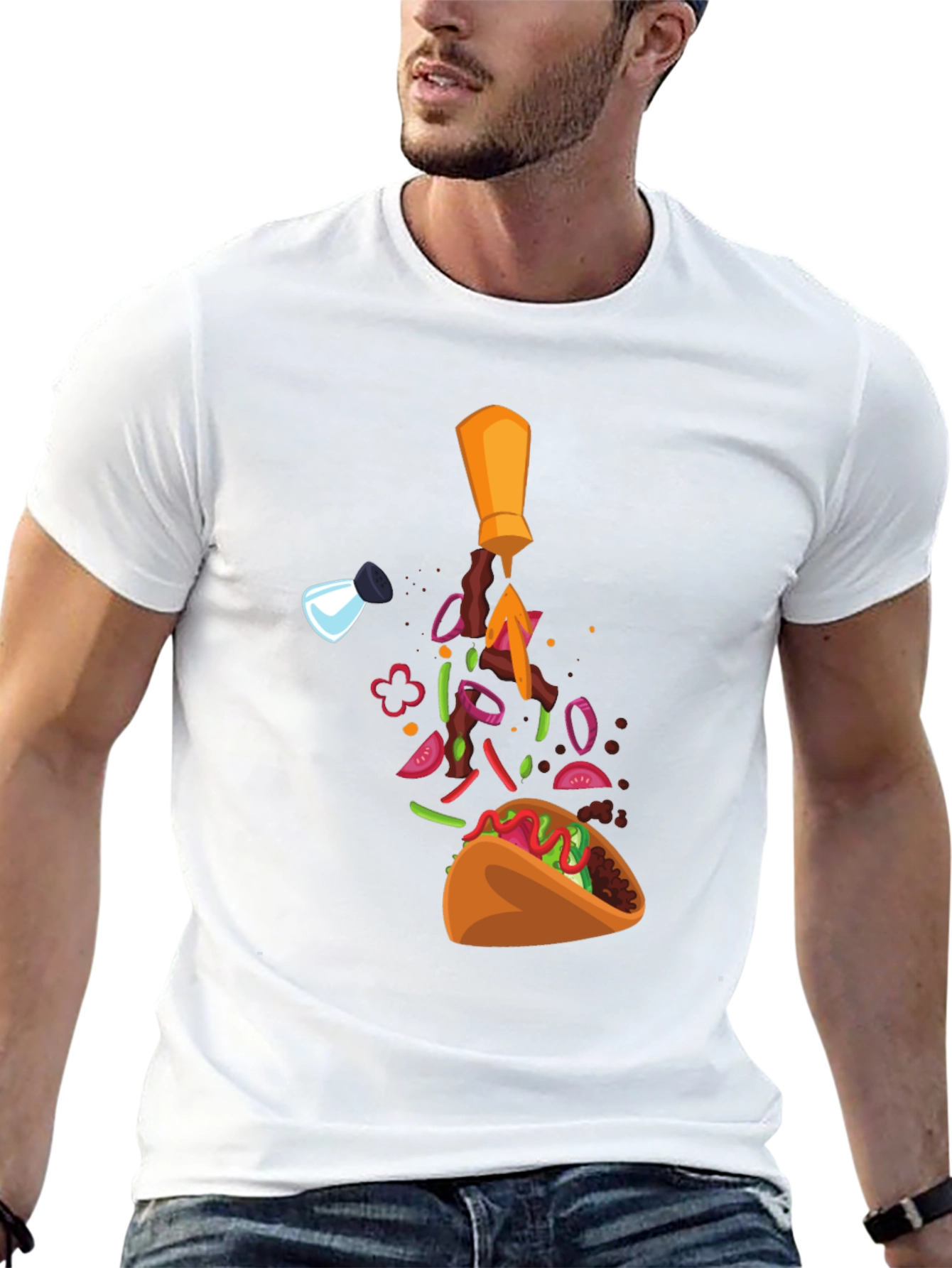 Taco Ingredients T-Shirt - Funny Foodie Tee