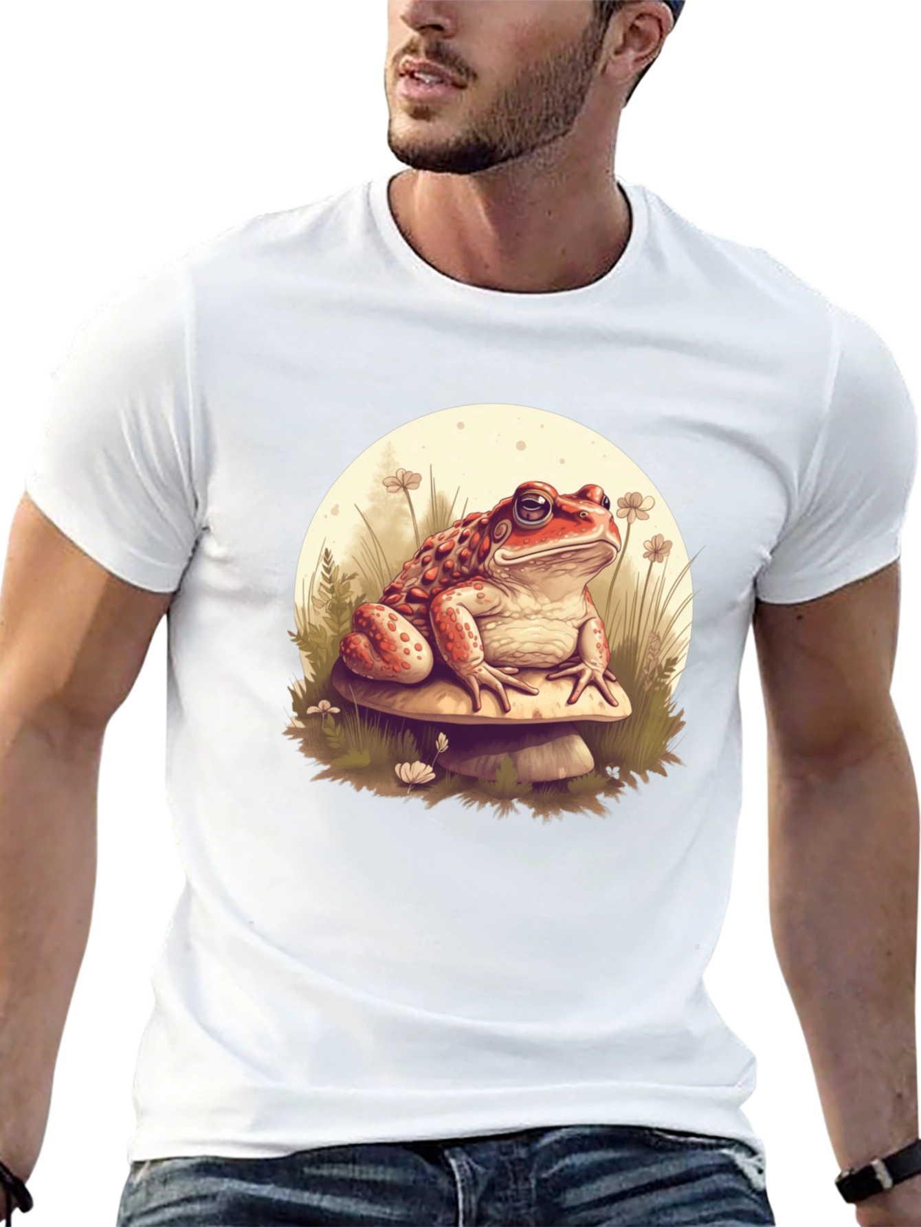Toad on Mushroom Graphic Tee